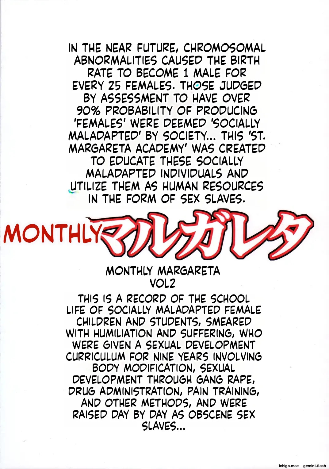 Monthly Margareta Vol. 2 page 2 full