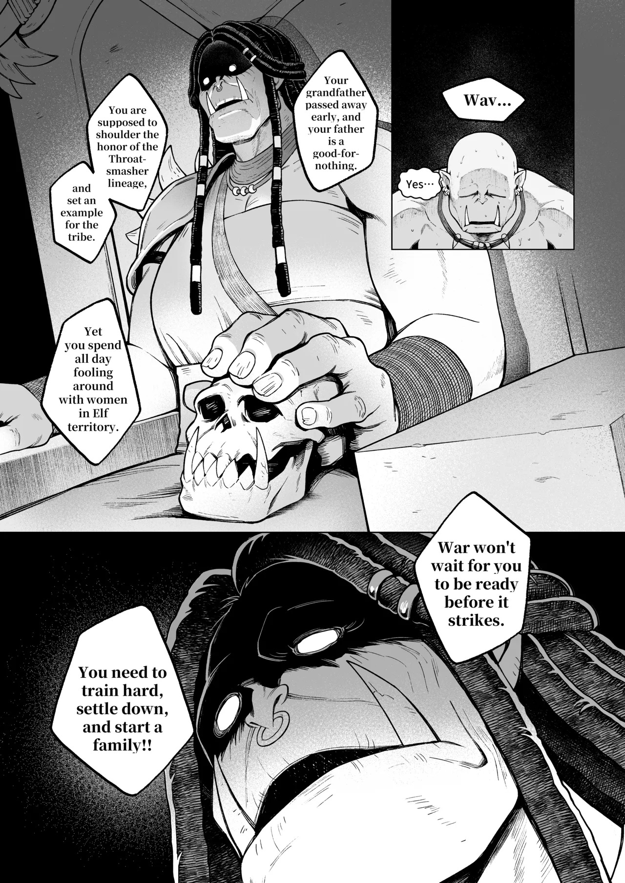 Elf Brothel Room No.3 Laycey ~A Virgin Orc Requested a Dark-Skinned Elf~ 2 page 9 full
