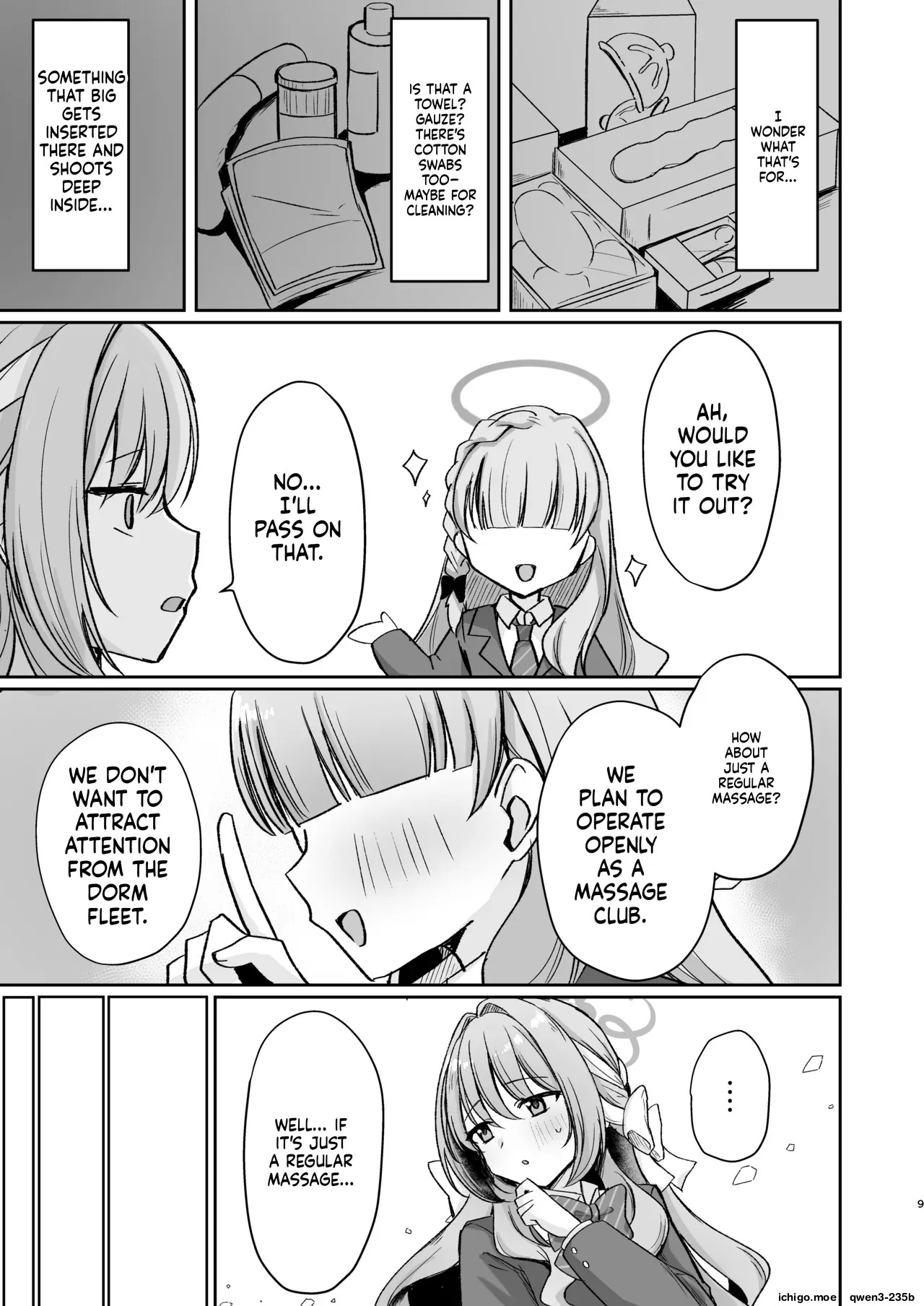 Hossoku Seikan Massage-bu!? page 8 full