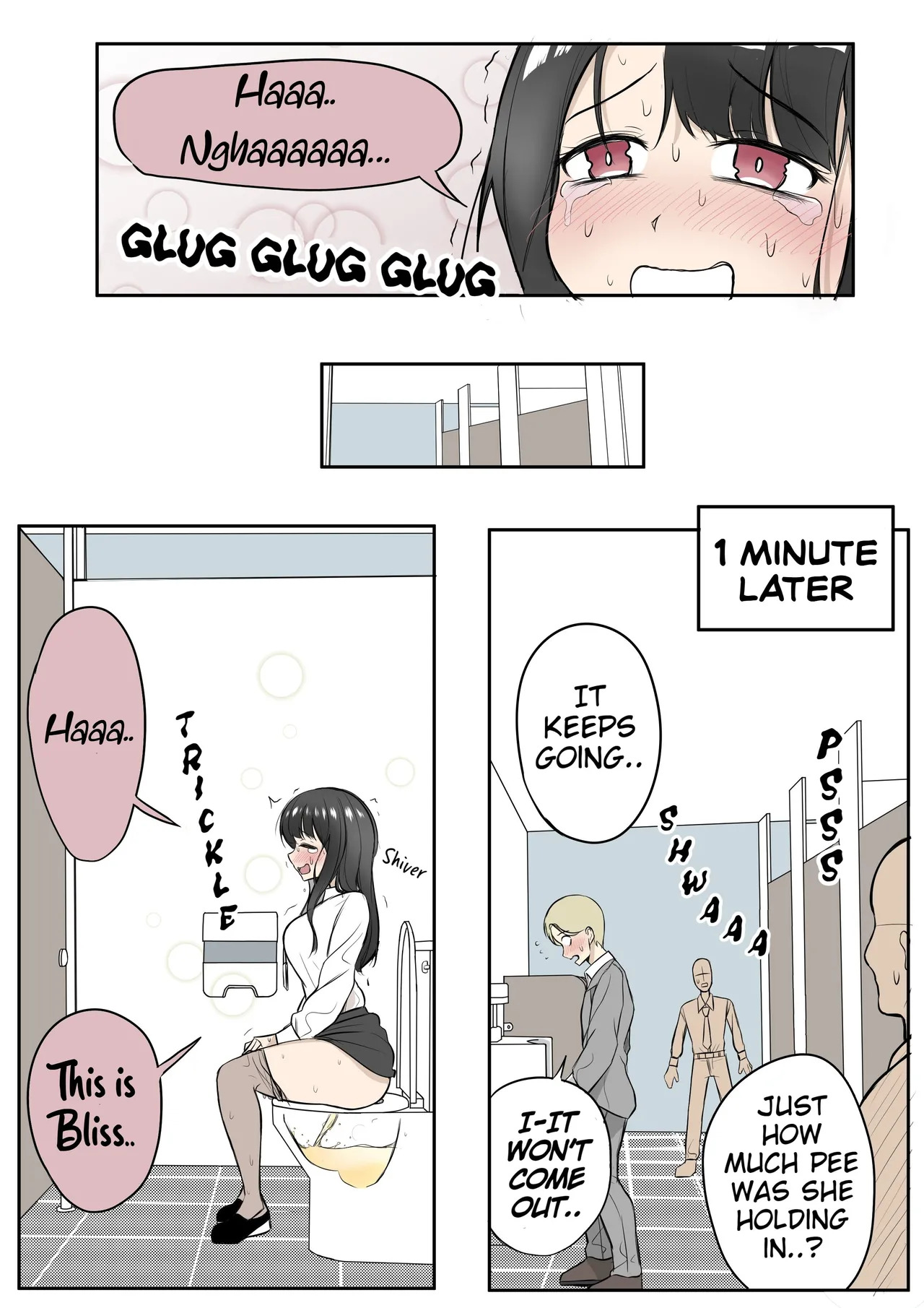Desperate Office lady uses men's bathroom by mistake page 6 full