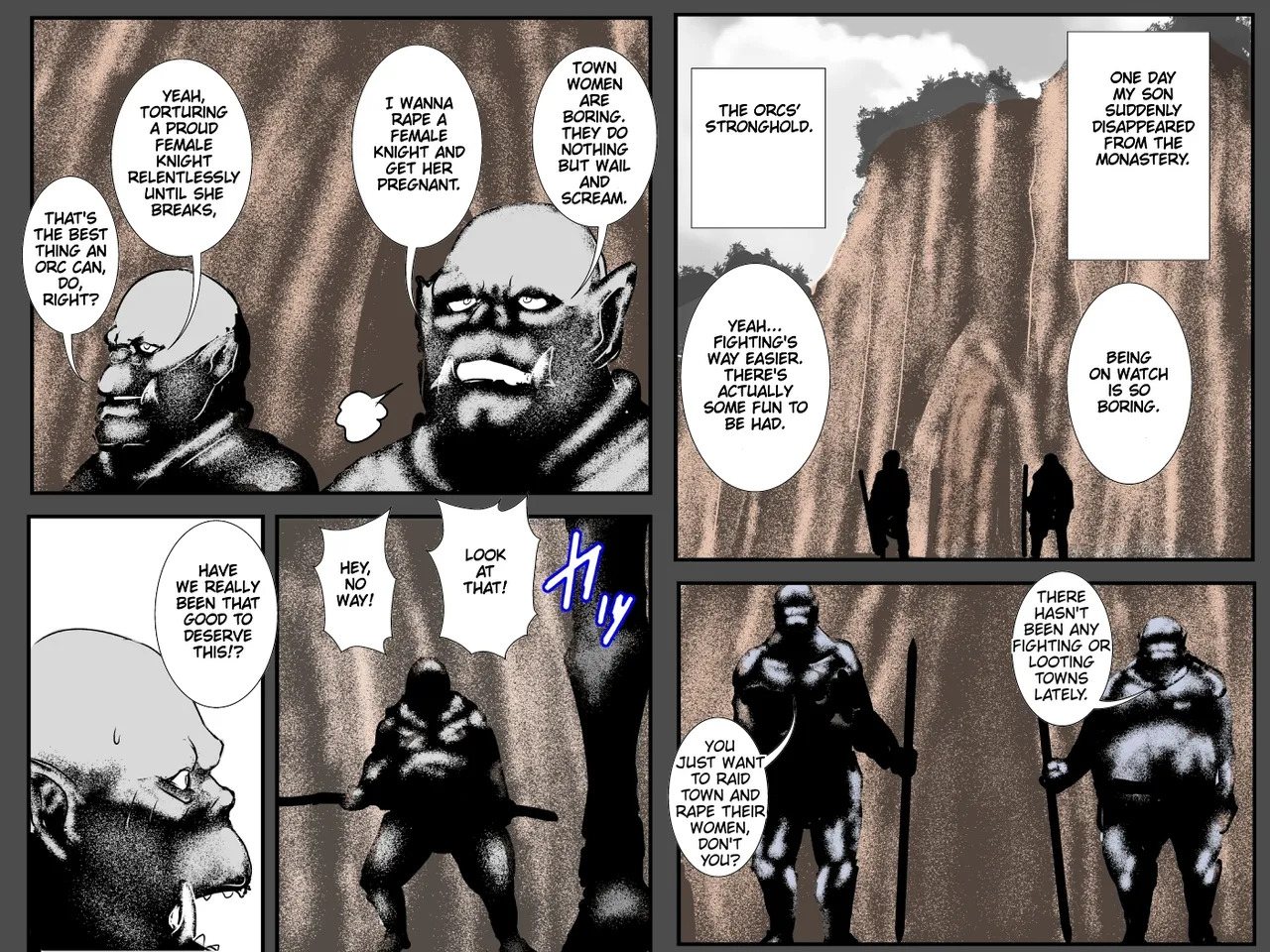 Musuko no Me no Mae de Orc ni Tanetsuke Sarete | Bred by Orcs In Front of My Son page 9 full