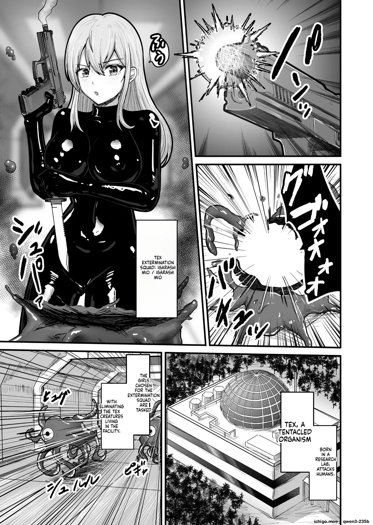 Wearing a sensory deprivation suit, she holds out expressionlessly at first, but after it gets destroyed she ends up making ahegao faces and cumming nonstop page 4 full