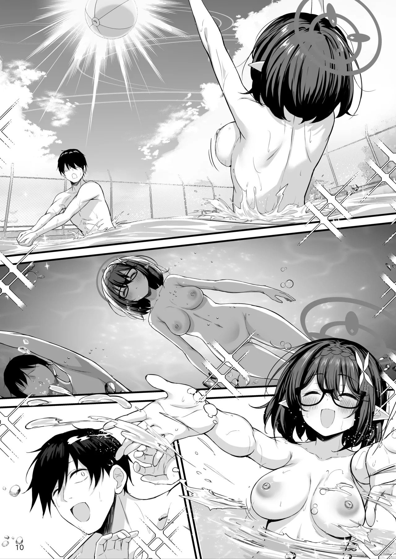 アヤネと全裸プールびらき page 10 full