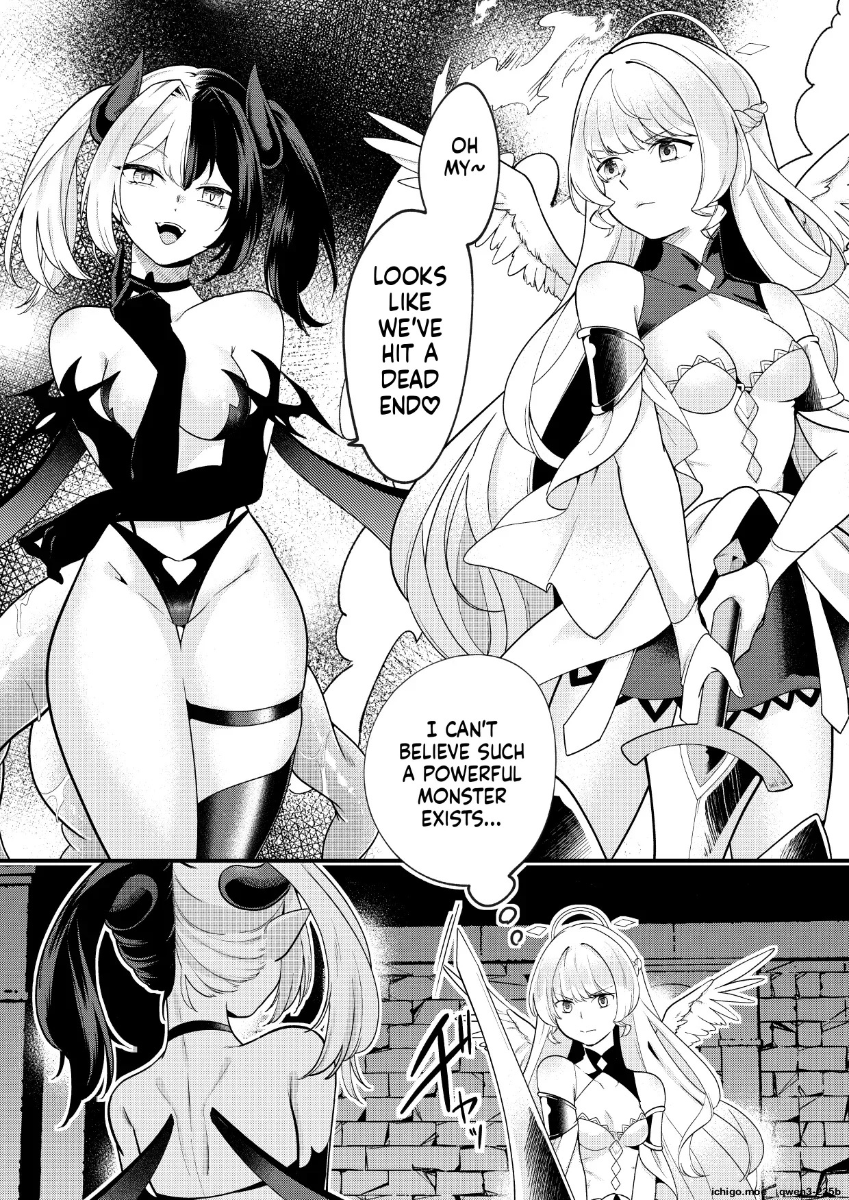 Futanari Tenshi ga Succubus ni Jikakyousei Sareru Ohanashi page 2 full