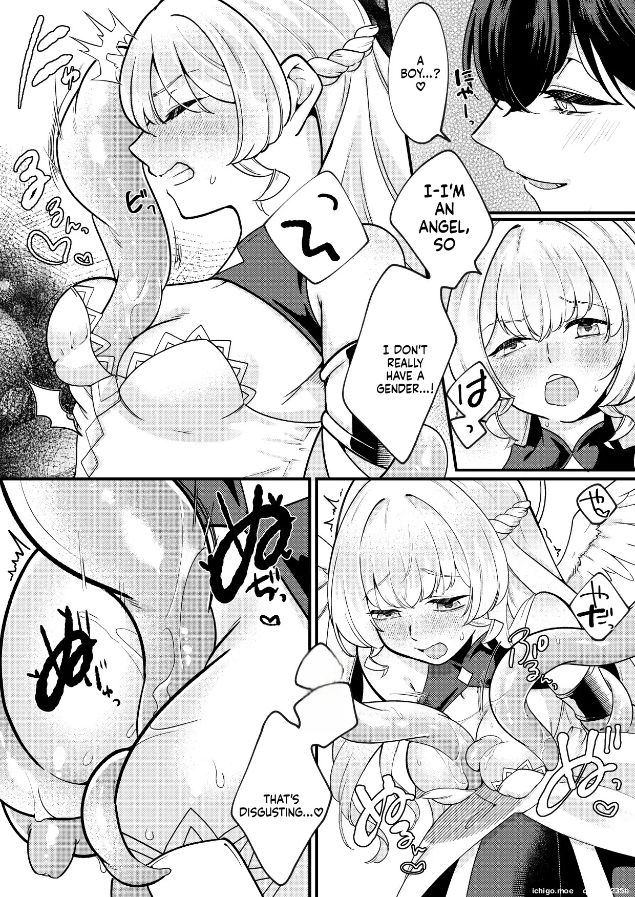 Futanari Tenshi ga Succubus ni Jikakyousei Sareru Ohanashi page 5 full