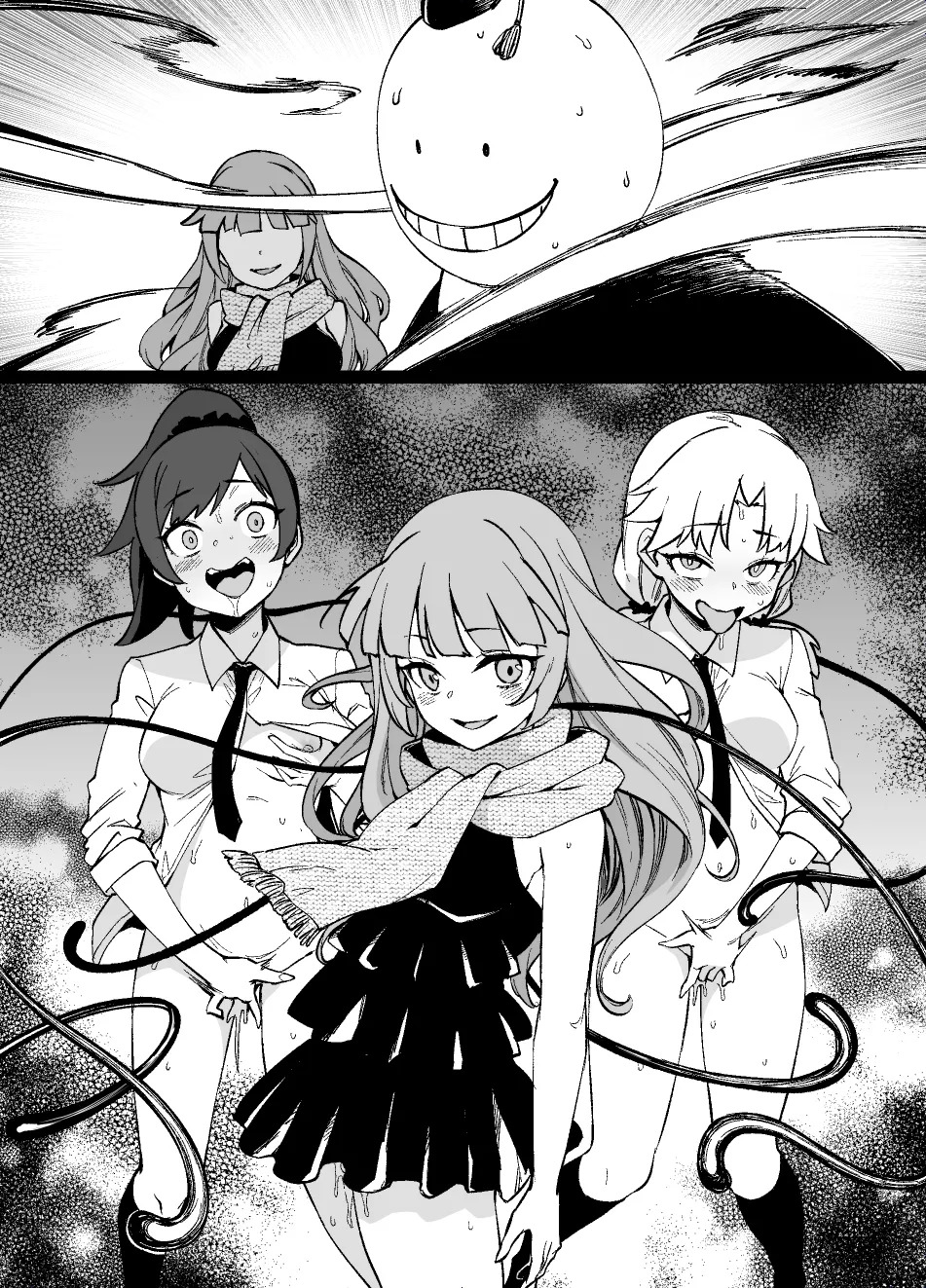暗殺教室MC ― 茅野＆速水＆矢田：快楽触手細胞侵食 page 8 full
