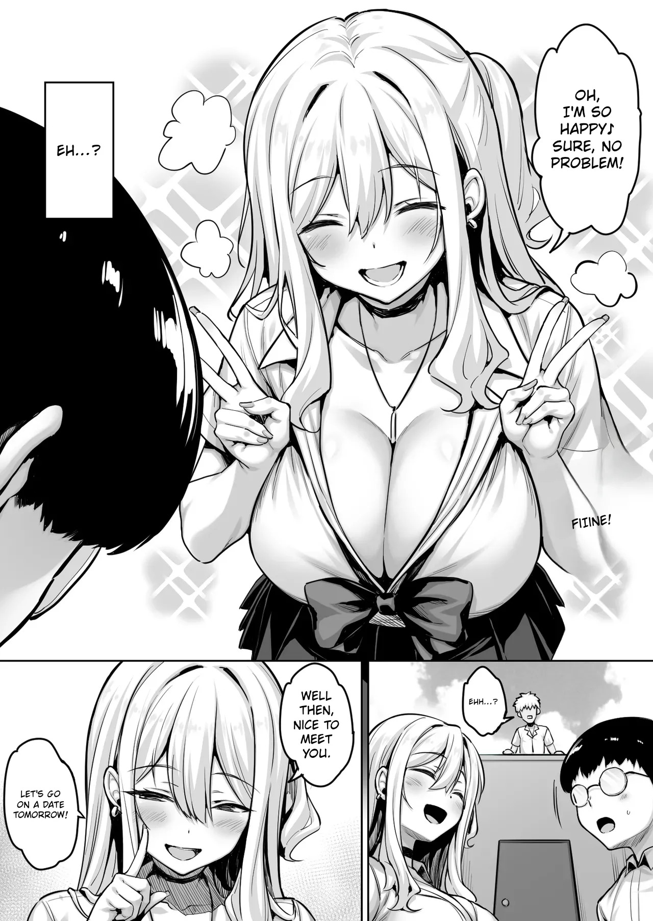 InCha no Boku ga Pure na YouGal to Koibito ni natte Icha Love Hatsu Ecchi suru Hanashi | The Story of How I, a Shy Guy, Became the Boyfriend of a Pure, Outgoing Girl and Had Our First Intimate Moment page 3 full