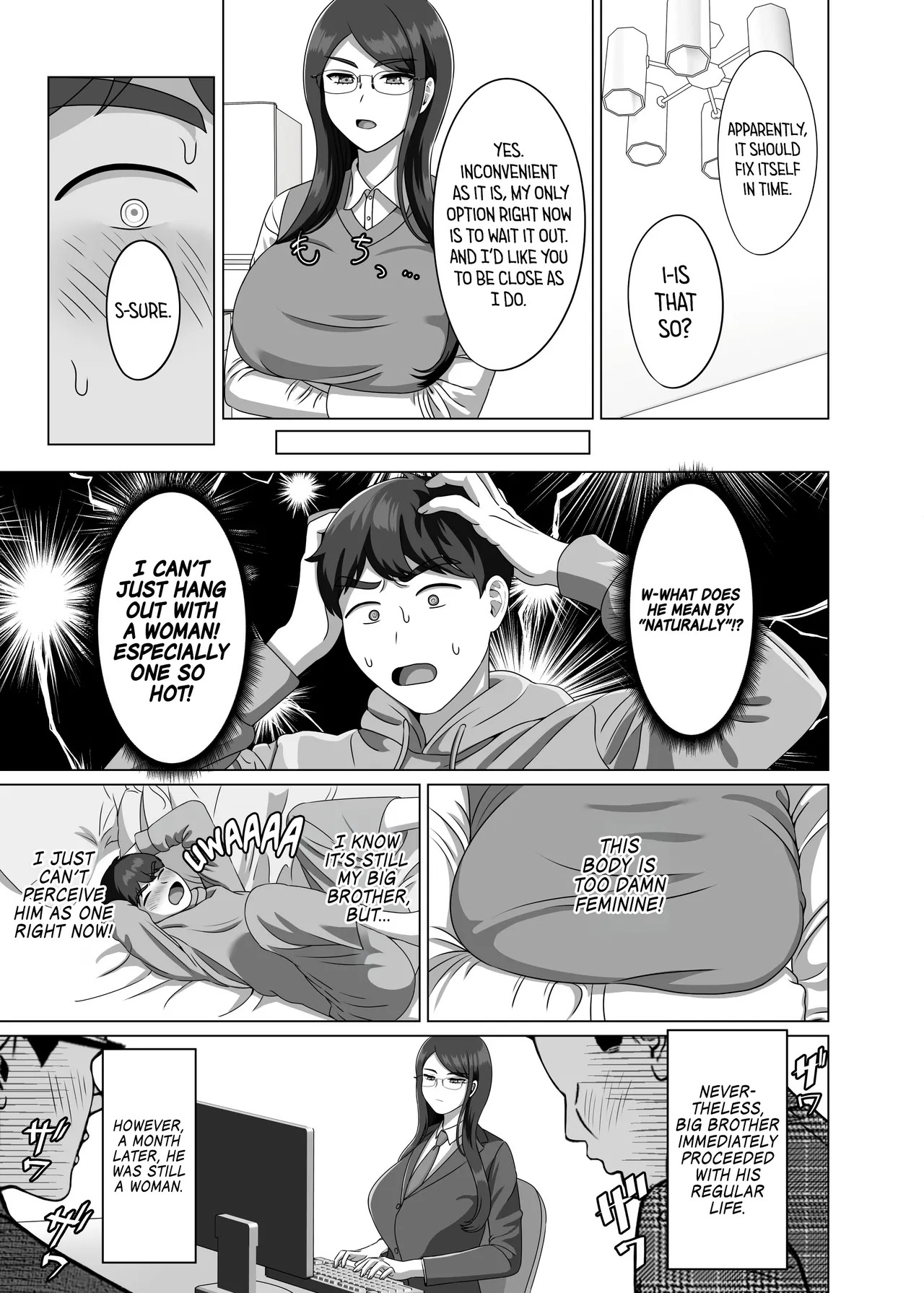 I Fell in Love With My Gender Bent Big Brother and Made Him a Woman for Good by Knocking Him Up! page 5 full