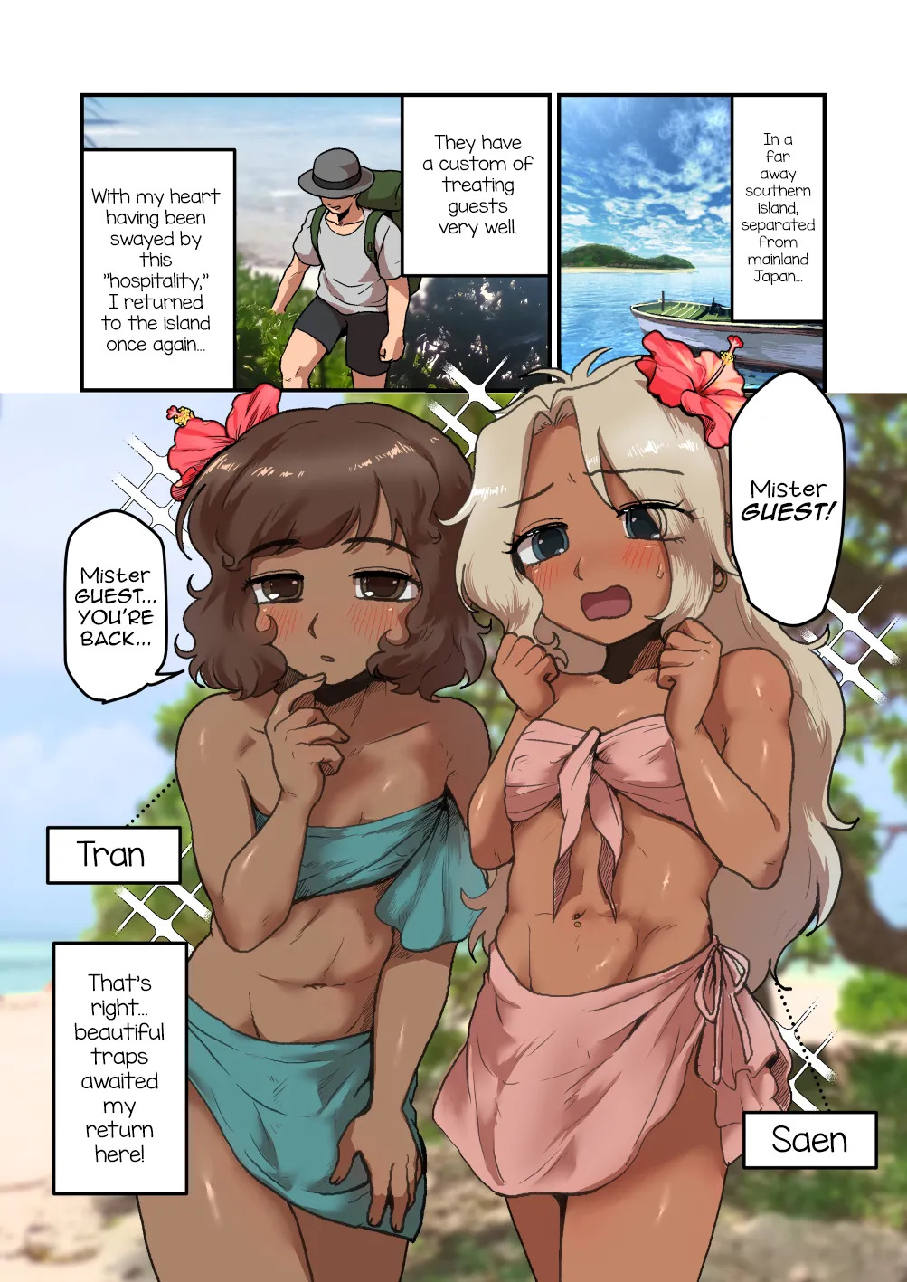 Minami no Shima no Otokonoko to Otona no Omocha  de Asobou page 2 full