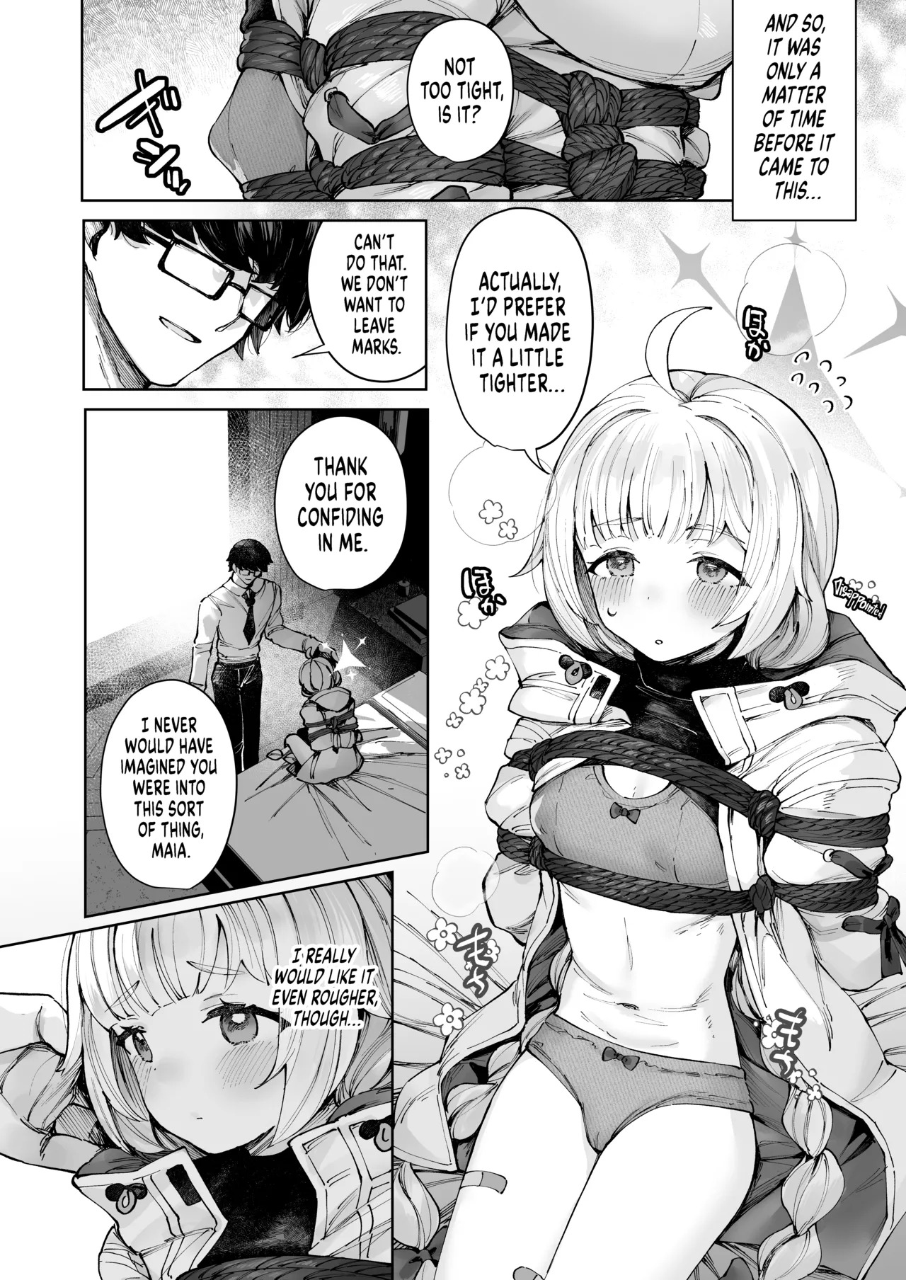 Kurushii no ga Suki na Maia-chan - Please Tie Me Down, Sensei | Maia Likes It Rough - Please Tie Me Down, Sensei page 4 full