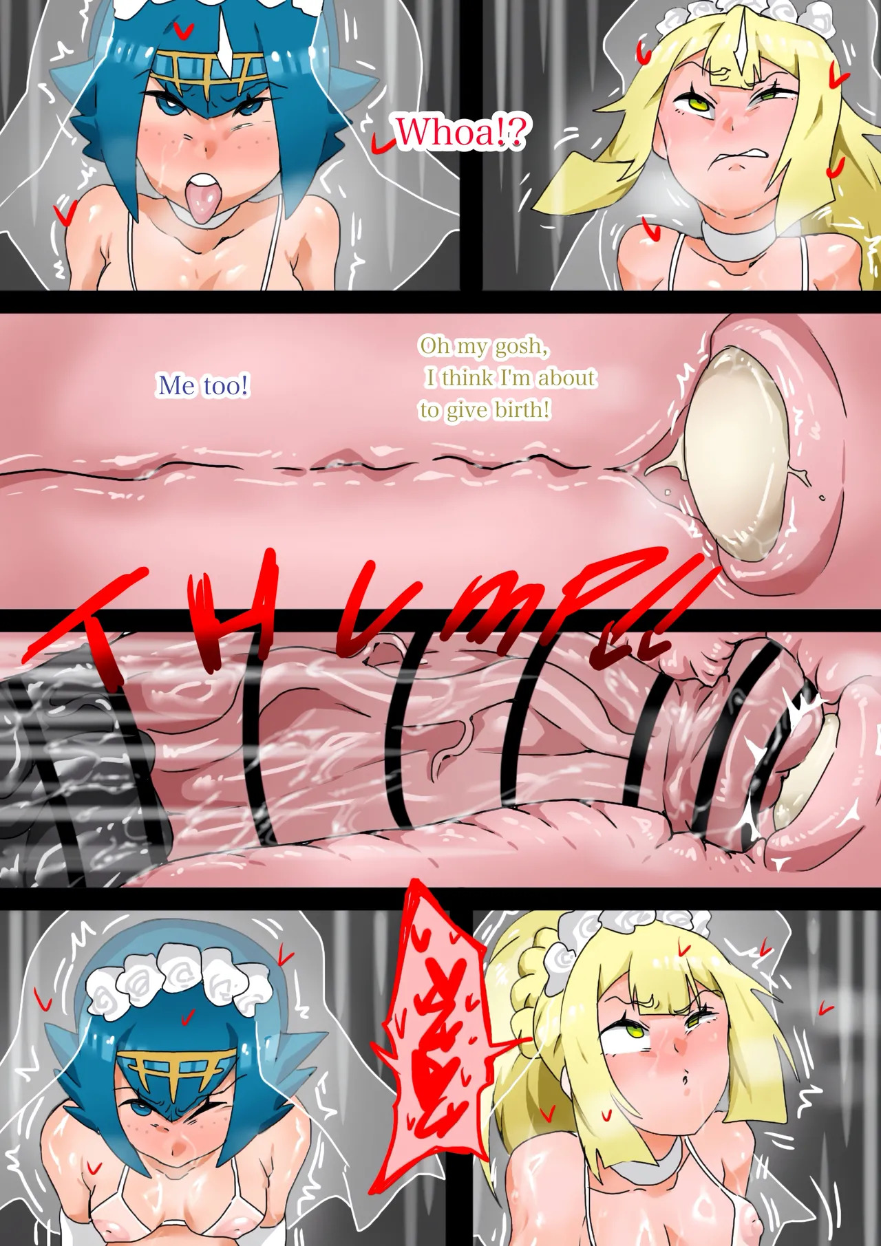 リーリエとスイレン、馬ポ◯モンと結婚 page 2 full