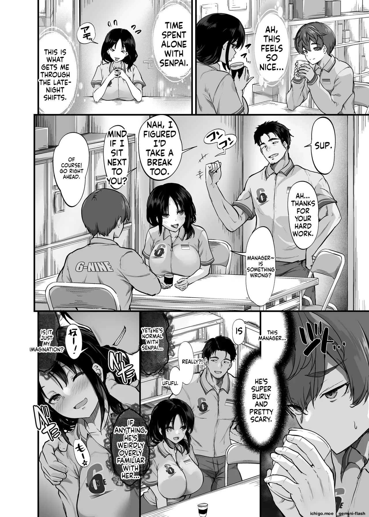 Beit Saki no Yasashii Senpai wa Tenchou no Kaiinu deshita. ~Soshite Boka wa Senpai ni Kawareru~ page 5 full