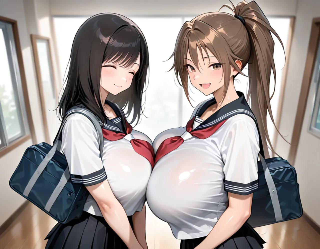 全肯定スケベ学園：綾&さつき編 / Aya & Satsuki page 7 full
