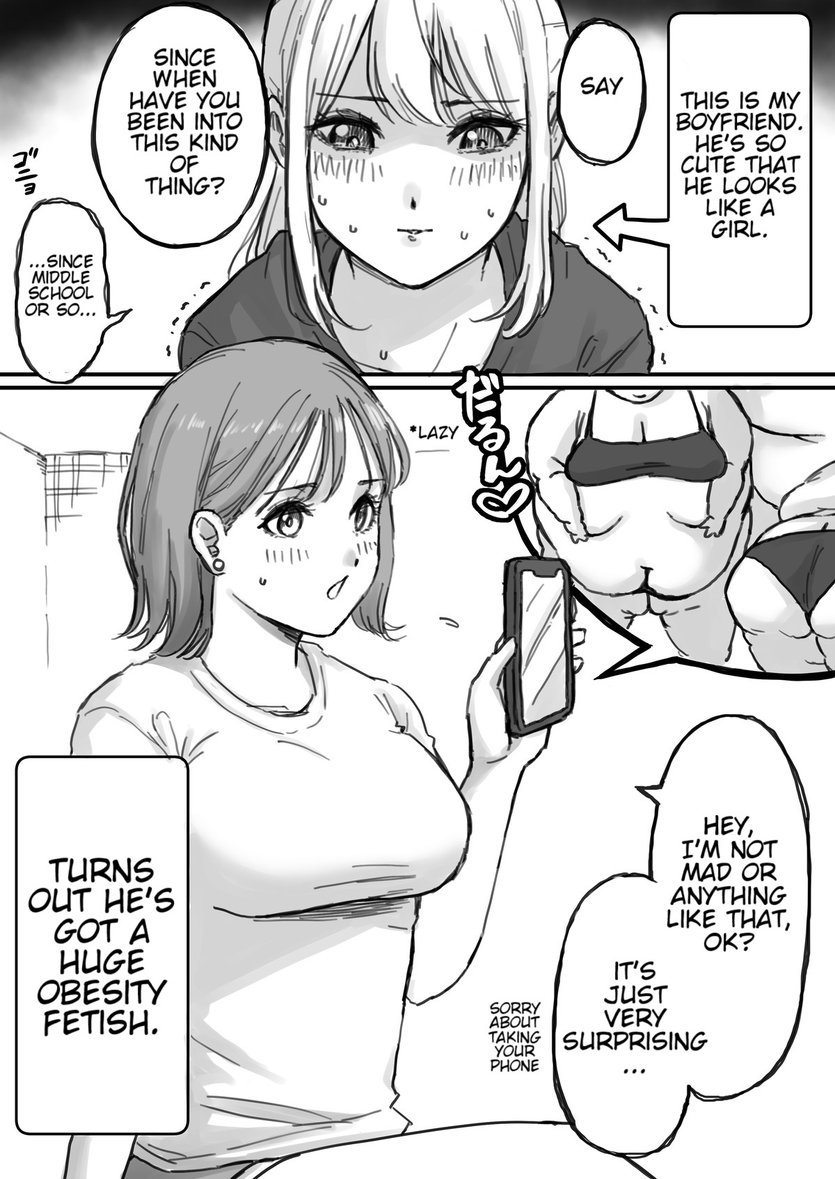 My Femboy Boyfriend has a Fat Fetish page 1 full