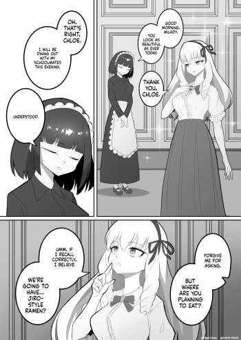 A young lady who gets really fat and her maid who goes crazy cover