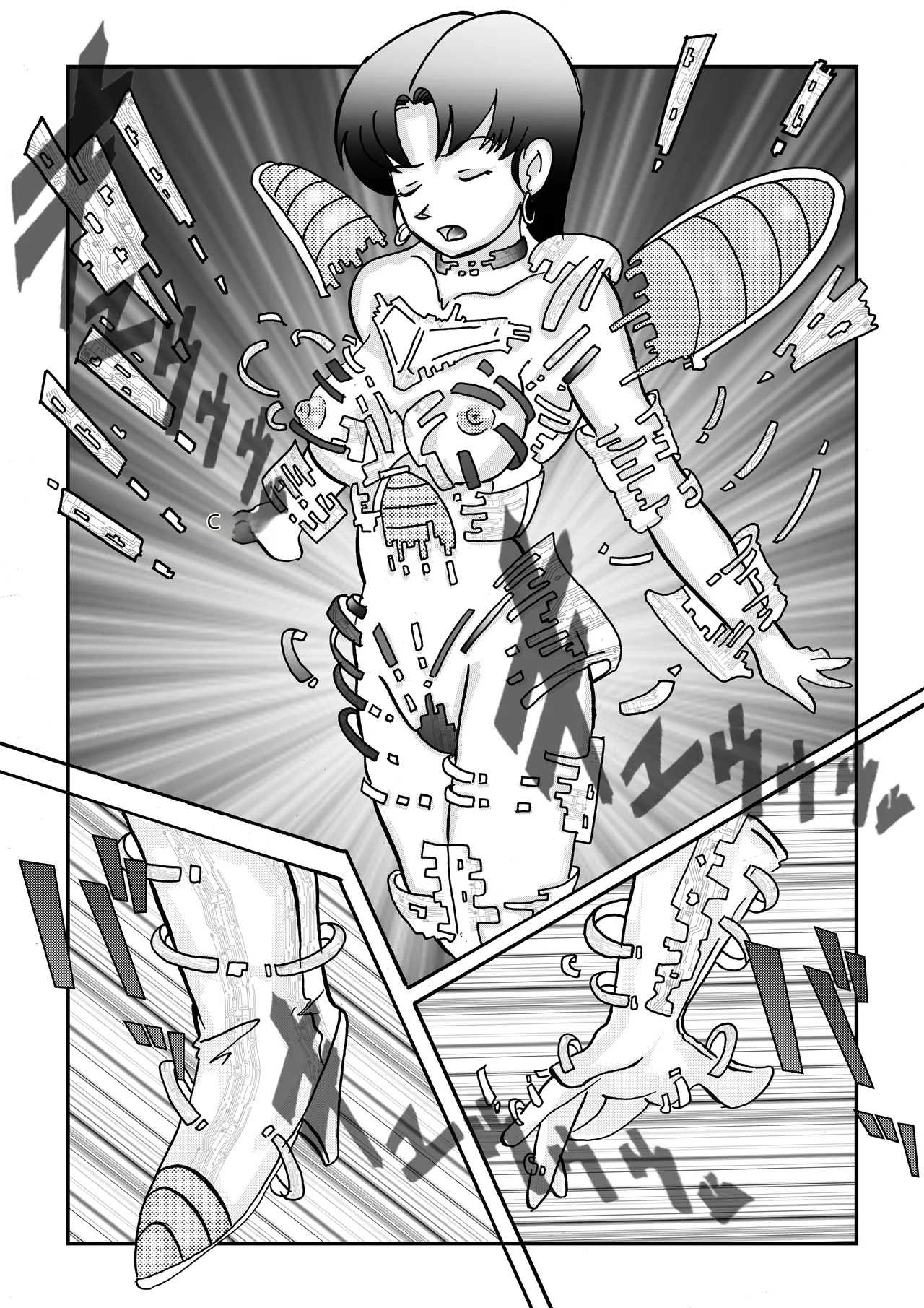 Tanjou!! Aku no Onna Senshi Jinzou Ningen 18-gou Sennou Kaizou Keikaku -Zenpen- page 9 full