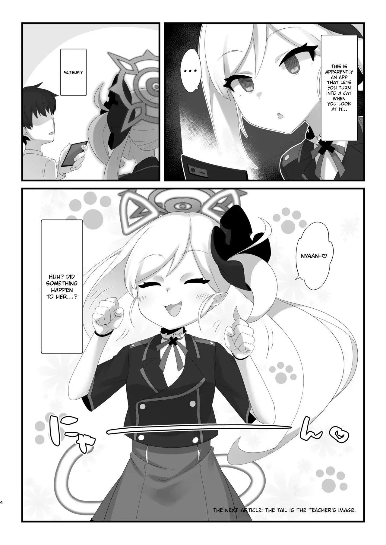 Saimin Neko Mutsuki-chan ni Nyannyan sarete mo Makenai!! | Even if hypnotized catgirl Mutsuki-chan says nyan-nyan to me, I won't give in!! page 3 full