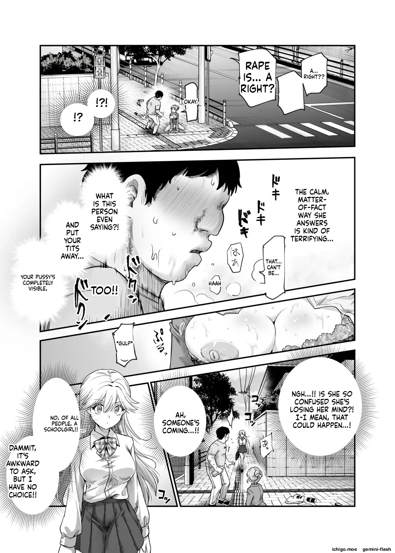 EX: A town where non-consensual sex is recognized as a man's right. In all cases, the man's sexual desires will take precedence. page 10 full