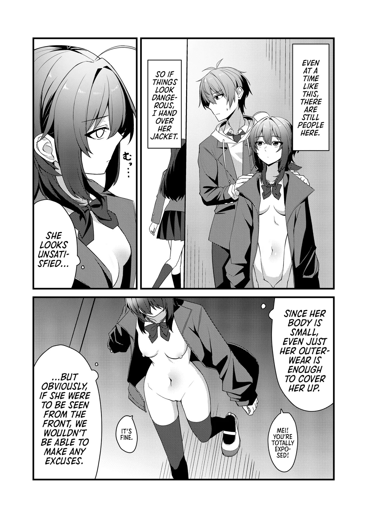 Sunaode kuuru nakimi ga suki koonai roshutsu-hen | I Like How Cool and Honest You Are: School Exhibitionism Chapter page 8 full