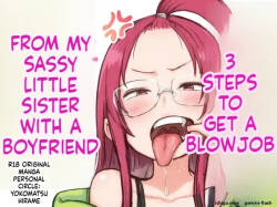 Kareshi-mochi de Namaiki na Imouto ni Fella Shite Morau Tame no 3 Step | 3 Steps to Getting a Blowjob from My Bratty Younger Sister Who Has a Boyfriend