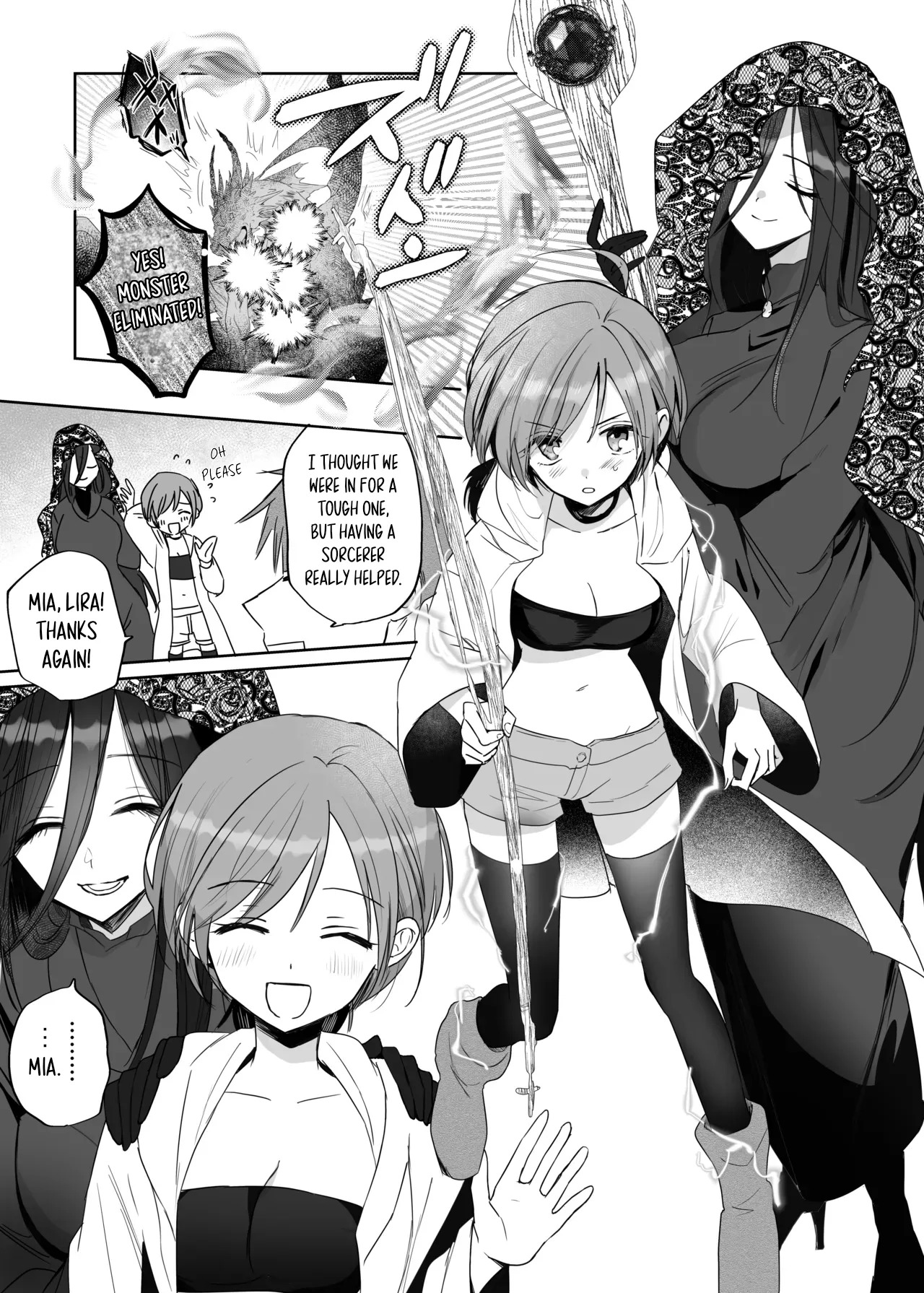Zetsurin Futanari Onna ni Shuuchaku Sarete Omanko Baka ni Sareta Boukensha | A Female Adventurer Gets Turned into a Sex Crazed Pussy-Obsessed Woman by an Insatiable Futanari Woman page 3 full