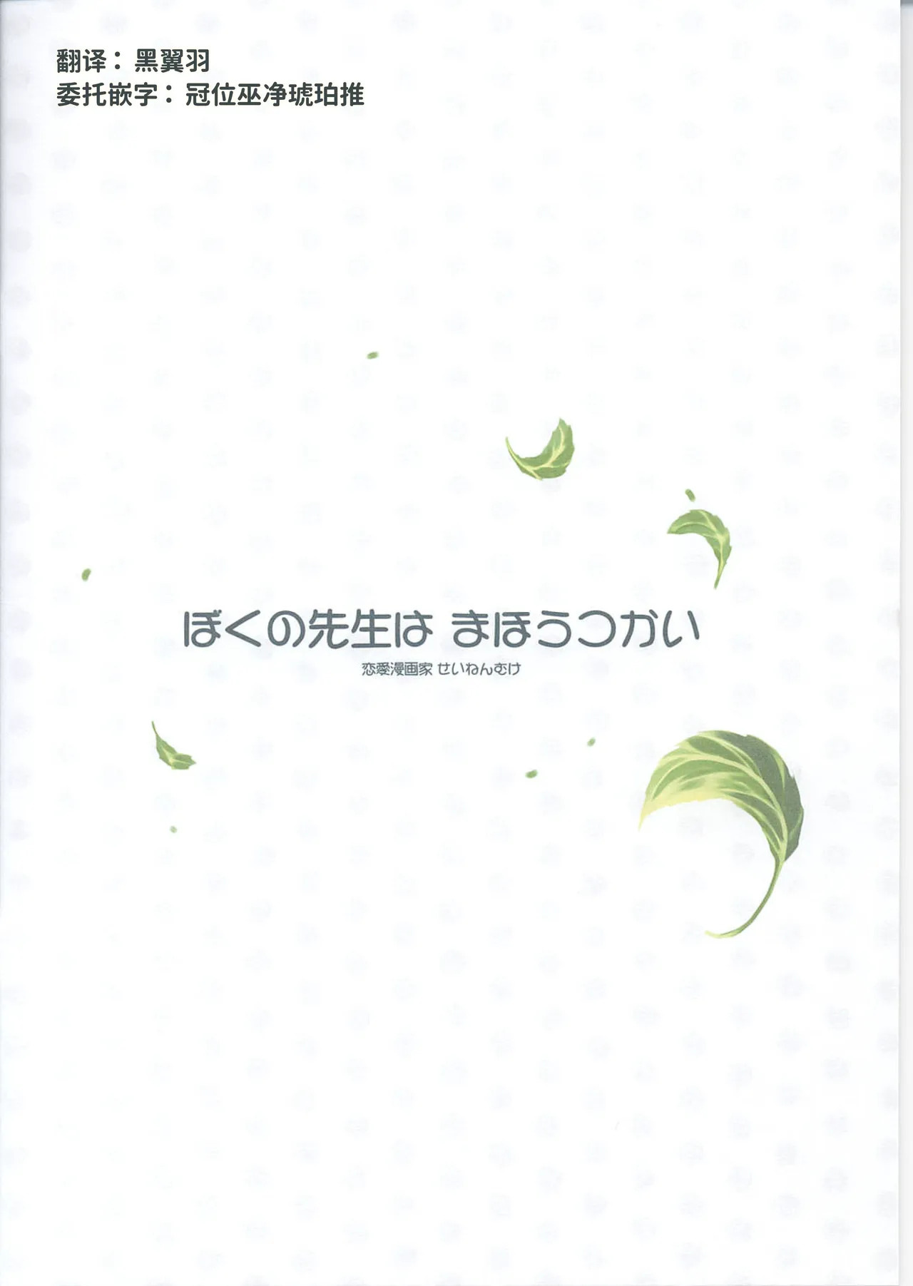 Boku no Sensei wa Mahoutsukai|我的老师是魔法师Tsukihime） page 10 full