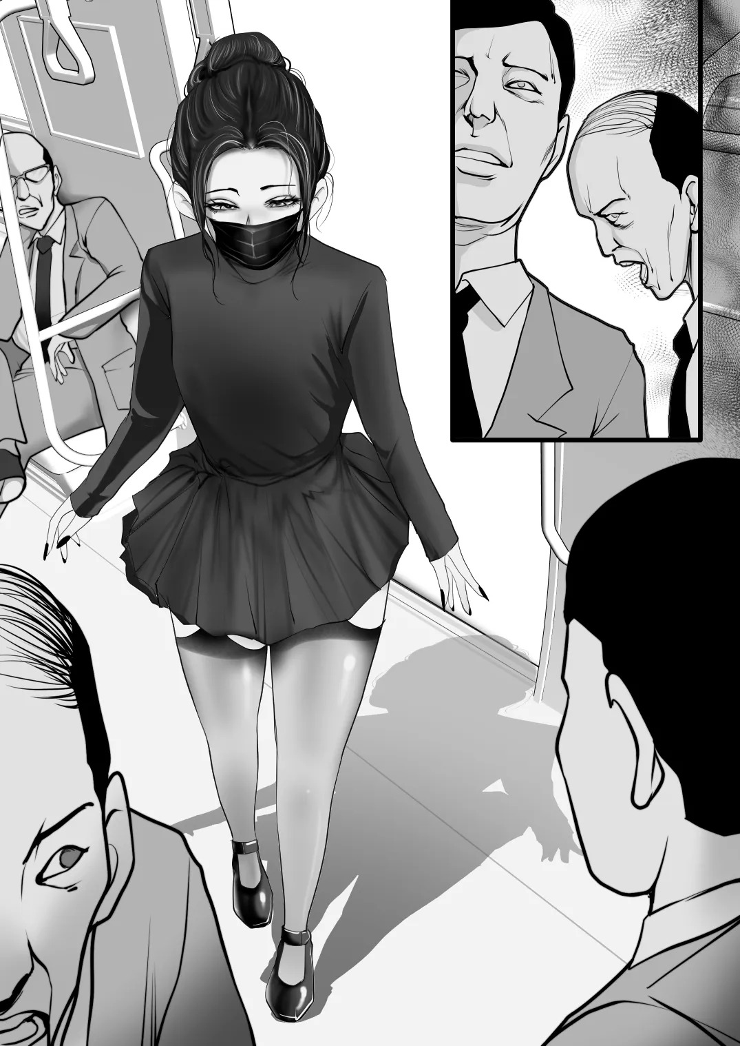 男性専用車両に乗ってきた女は男の娘（不是人翻译） page 6 full