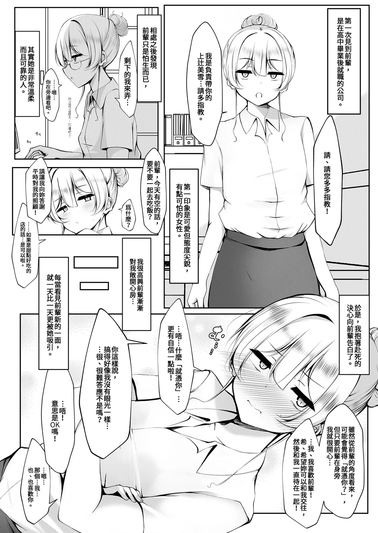 Ketsuge Haeteru Kaisha no Senpai to Tsukiau Hanashi page 4 full