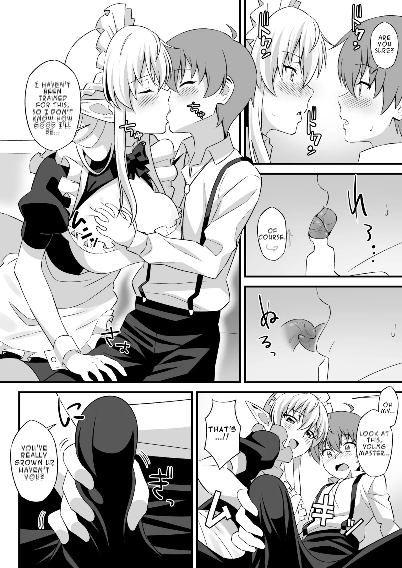 Oyashiki ni Tsukaeru Elf wa Goshujin-sama ni XXXX de Gohoushi Suru no ga Shigoto desu | The Elf Who Serves at the Mansion Has the Job of Serving Her Master with XXXX page 7 full