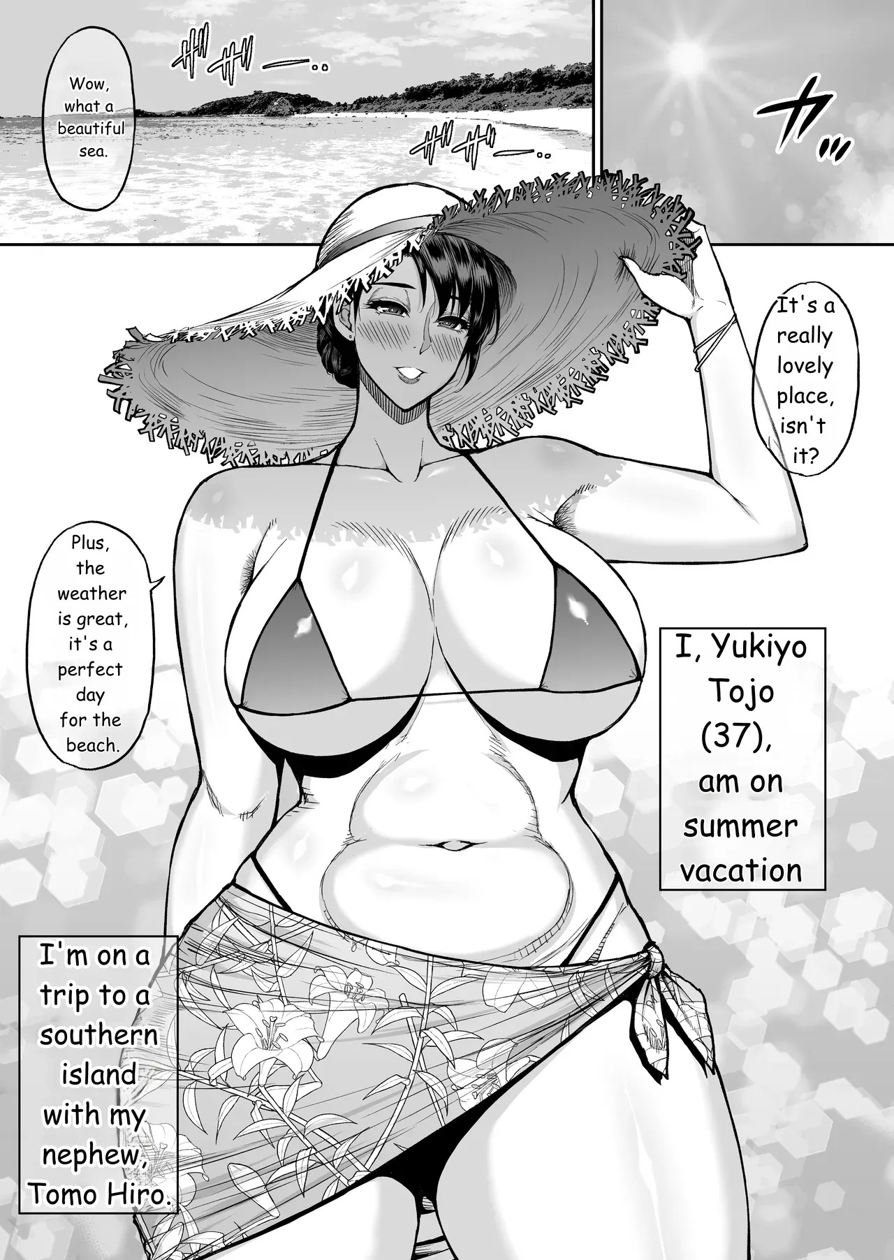 Toujou Yukiyo 37-sai Manatsu no Beach de Aokan Hamedori Sex Oi no Iu Koto ni wa Sakaraenai Watashi page 2 full