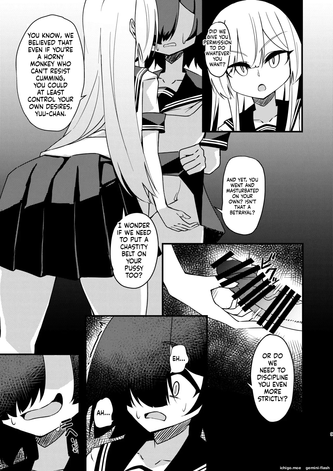 Mikaguuland  Futanari in kya Musume ga Do-S Futago Shimai ni Omocha ni Sareru Hanashi 2 page 8 full