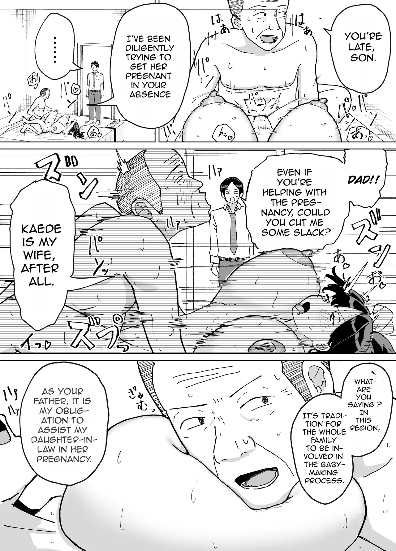 Hitozuma, Kaede-san Gifuku to Kazoku Gurumi de Kozukuri Dentou || English translation || cufreescans page 5 full