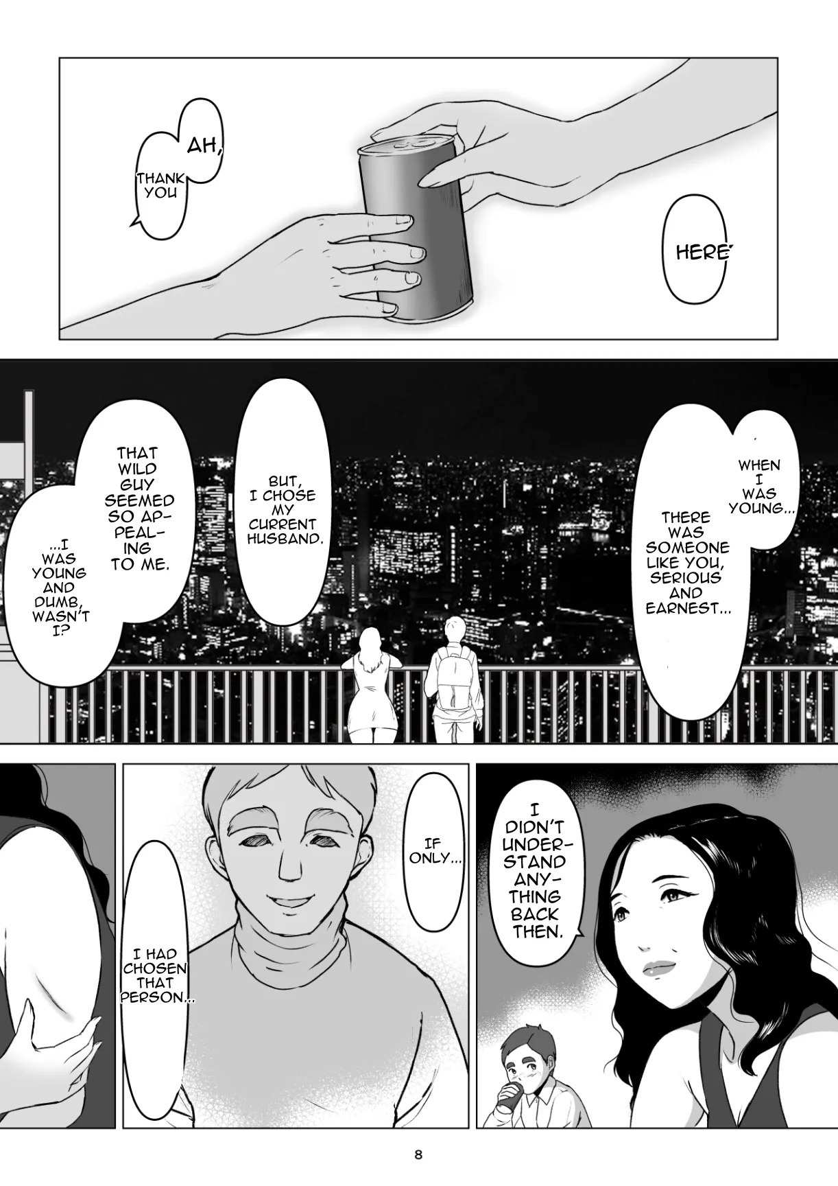 MotoYan no Otto o Motsu, Bentou-ya no Oba-san o Netotte Shimatta Hanashi. Boku wa Korosareru no Kamo Shirenai. page 8 full