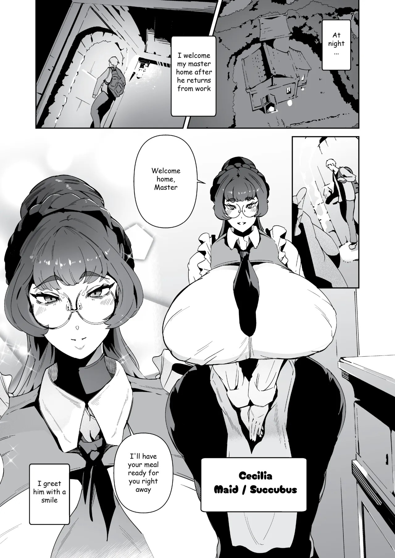 Succubus Maid to Sugosu Yoru | A Night Spent With A Succubus Maid page 2 full