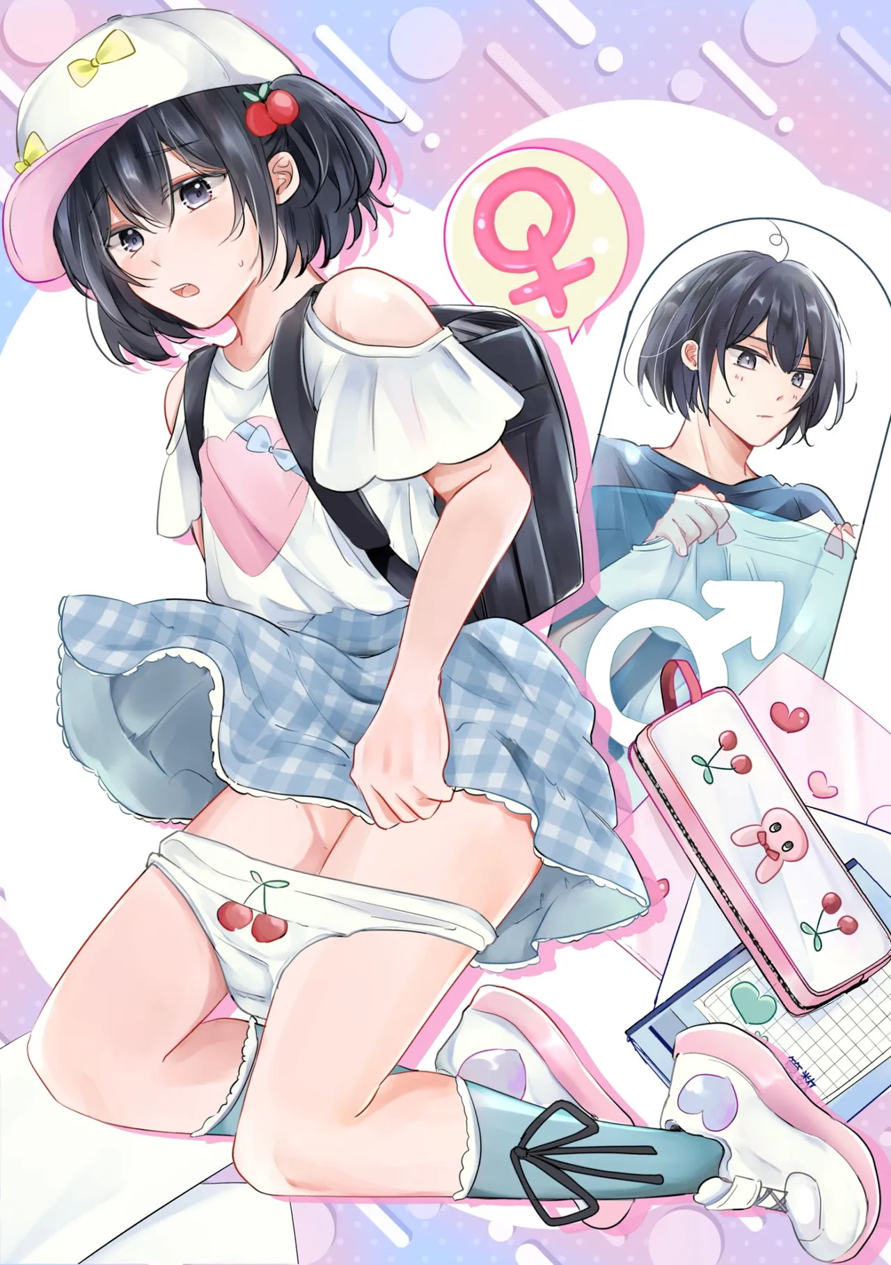 Cross-Dressing TS Delivery Service: Delivery to a Cram School page 2 full