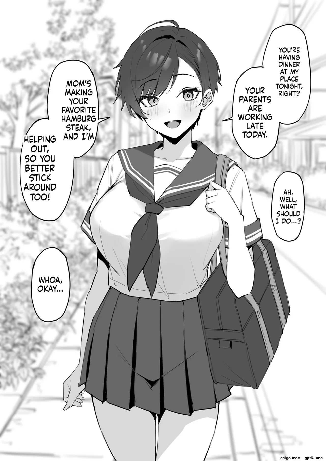 My tomboyish childhood friend is too feminine from the neck down page 3 full