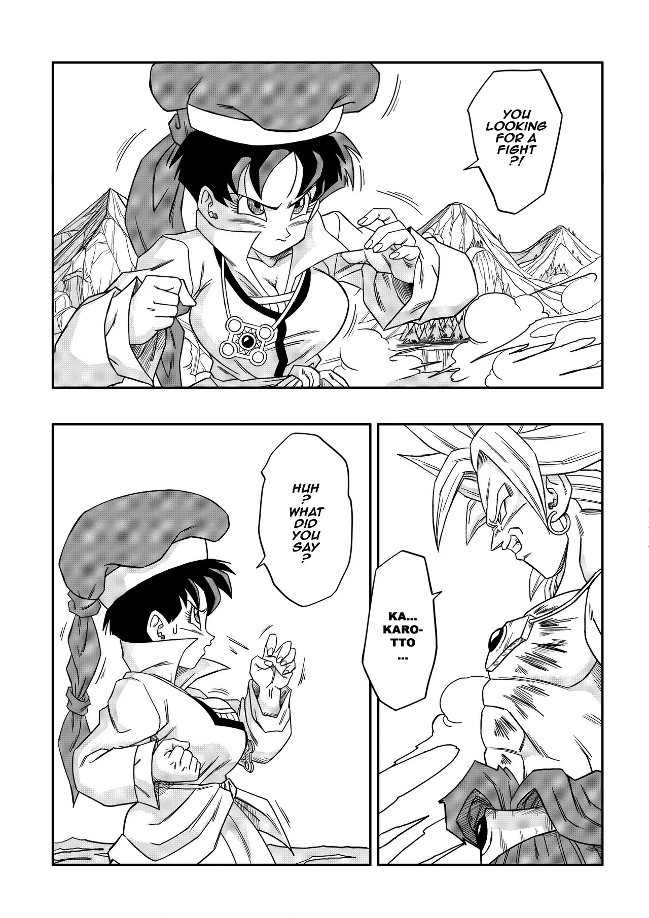 The Sacrifice of Natade Village! Videl vs Broly! page 4 full