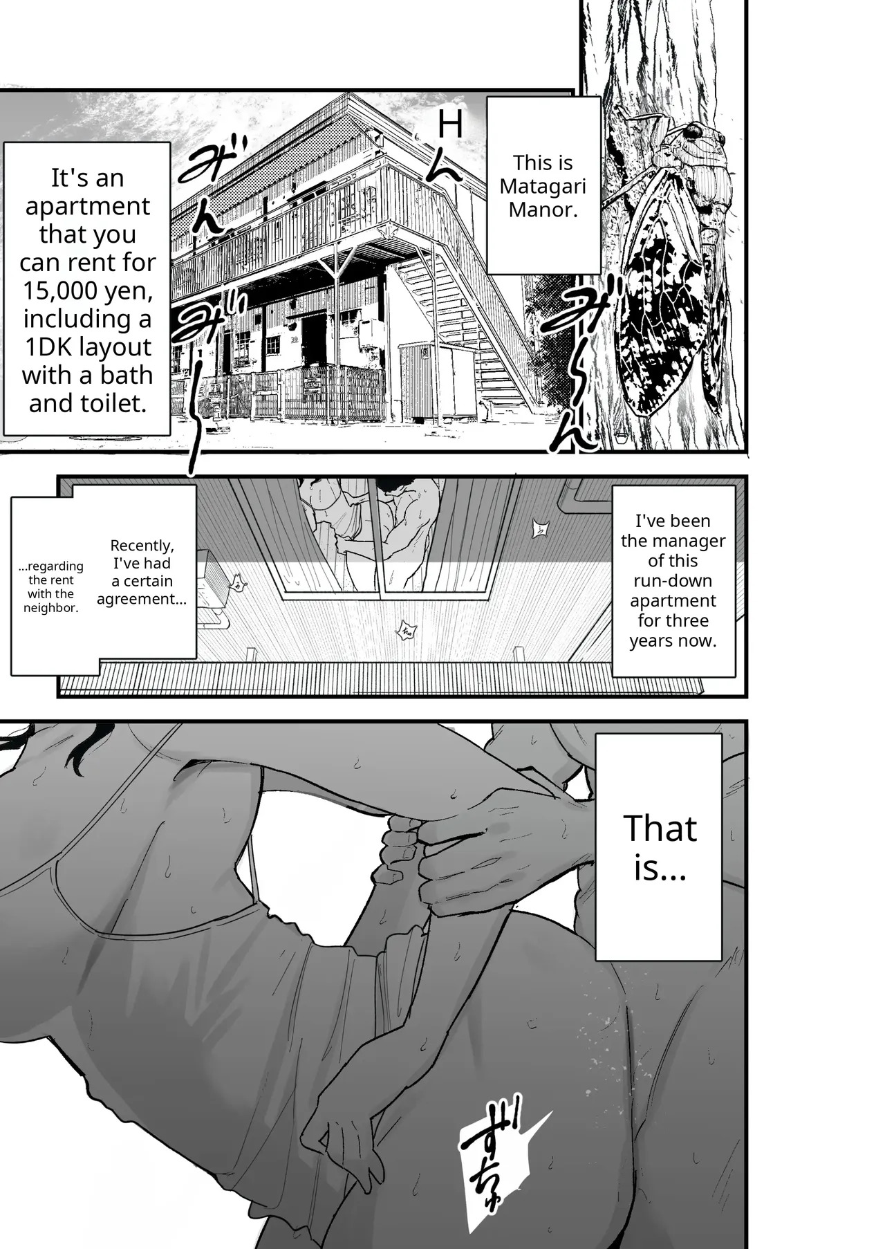 Taihai Tsuma 2 Taihaikei Hitozuma o Yachin Kawari ni Koki Tsukaeru Hanashi  / Desparate Scans page 4 full