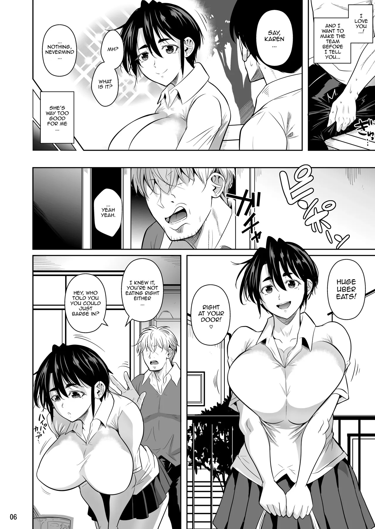Asettarashi 0 183cm no Akujiki Deka Onna / Covered In Sweat 0 - The Huge 183cm-Tall Gluttonous Girl page 7 full