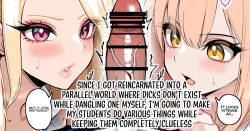 Reincarnated into a parallel world where penises don't exist, while dangling one myself
