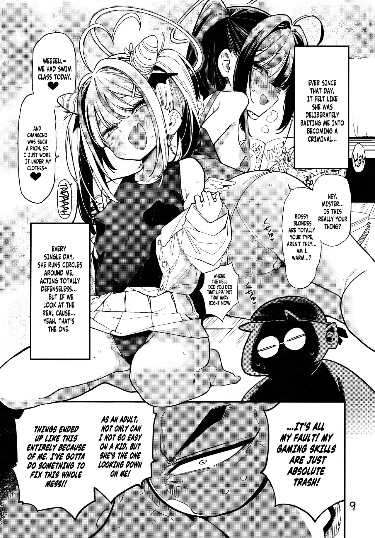 Yowayowa Chinpo Oji-san no Mesugaki Kouryakuho | How To Tame This Bratty Little Bitch: A limp-dick Old Man's Guide! page 10 full