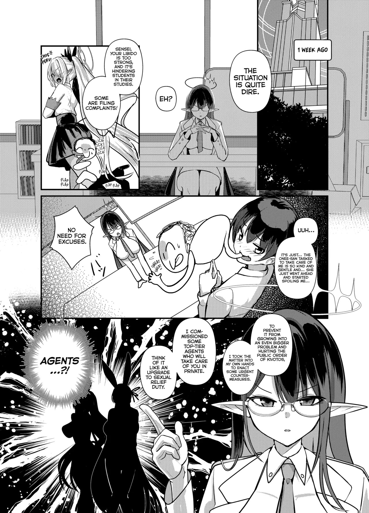 Shota Sensei no Seishori Touban Nisshi ~Millennium Gakuen C&C Ichinose Asuna Kakutate Karin Hen~ | On Shota Sensei’s Sexual Relief Duty ~ Millennium Science School C&C Ichinose Asuna & Kakudate Karin part~ page 4 full
