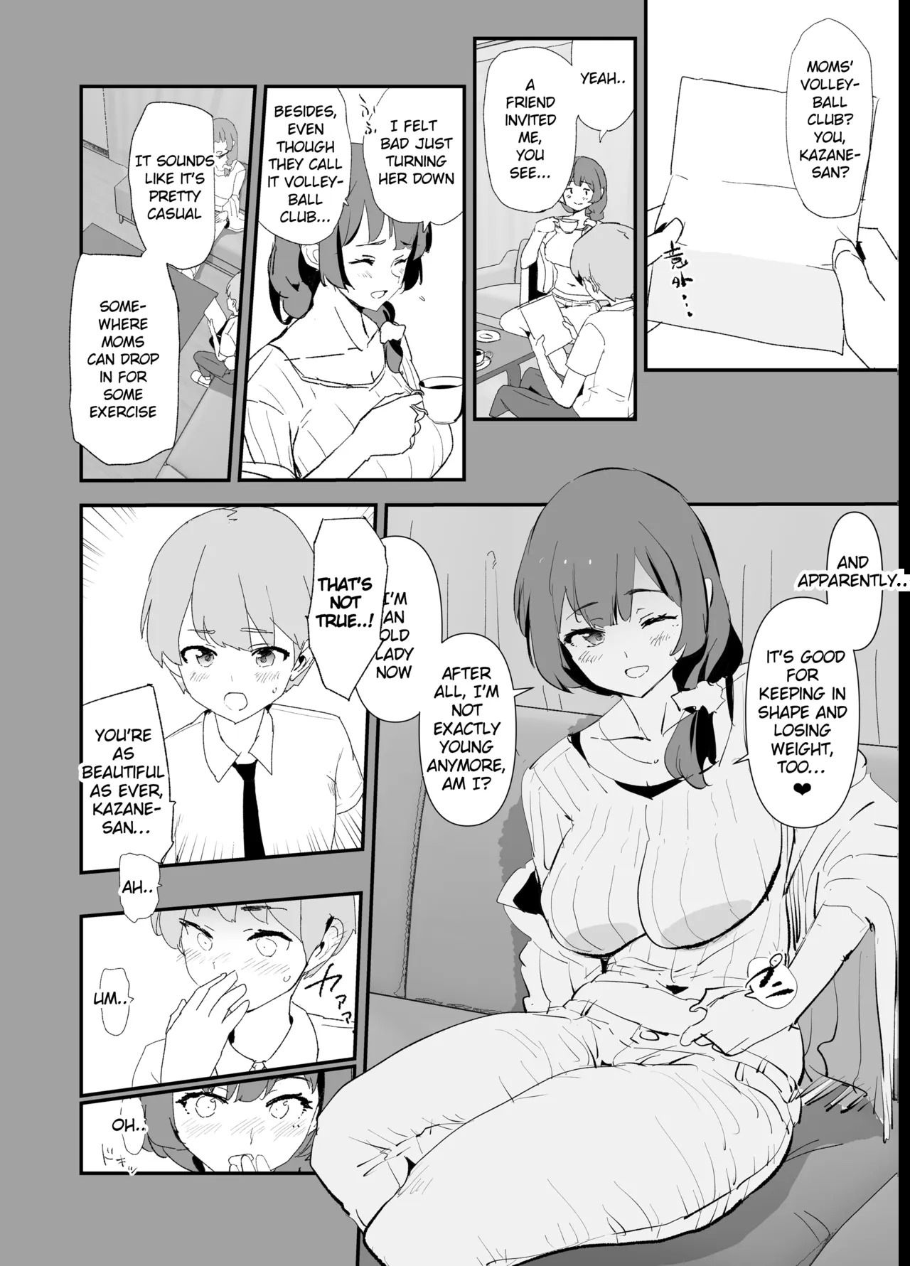 Mama-san Volley de Mama Onaho Kaimakusen to Kesshousen! | Mom Cocksleeve Volleyball Club — The Opening Match & The Finals! + BONUS page 7 full