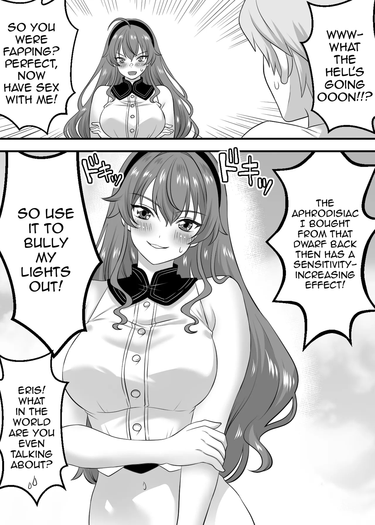 Zecchou Tensei Isekai Ittara Eris to Biyaku de Kando 500-bai no Chikubi Iki / Climax Reincarnation - After I Reincarnated In Another World I Gave Eris An Aphrodisiac And Made Her Cum From Her 500x More Sensitive Nipples page 4 full