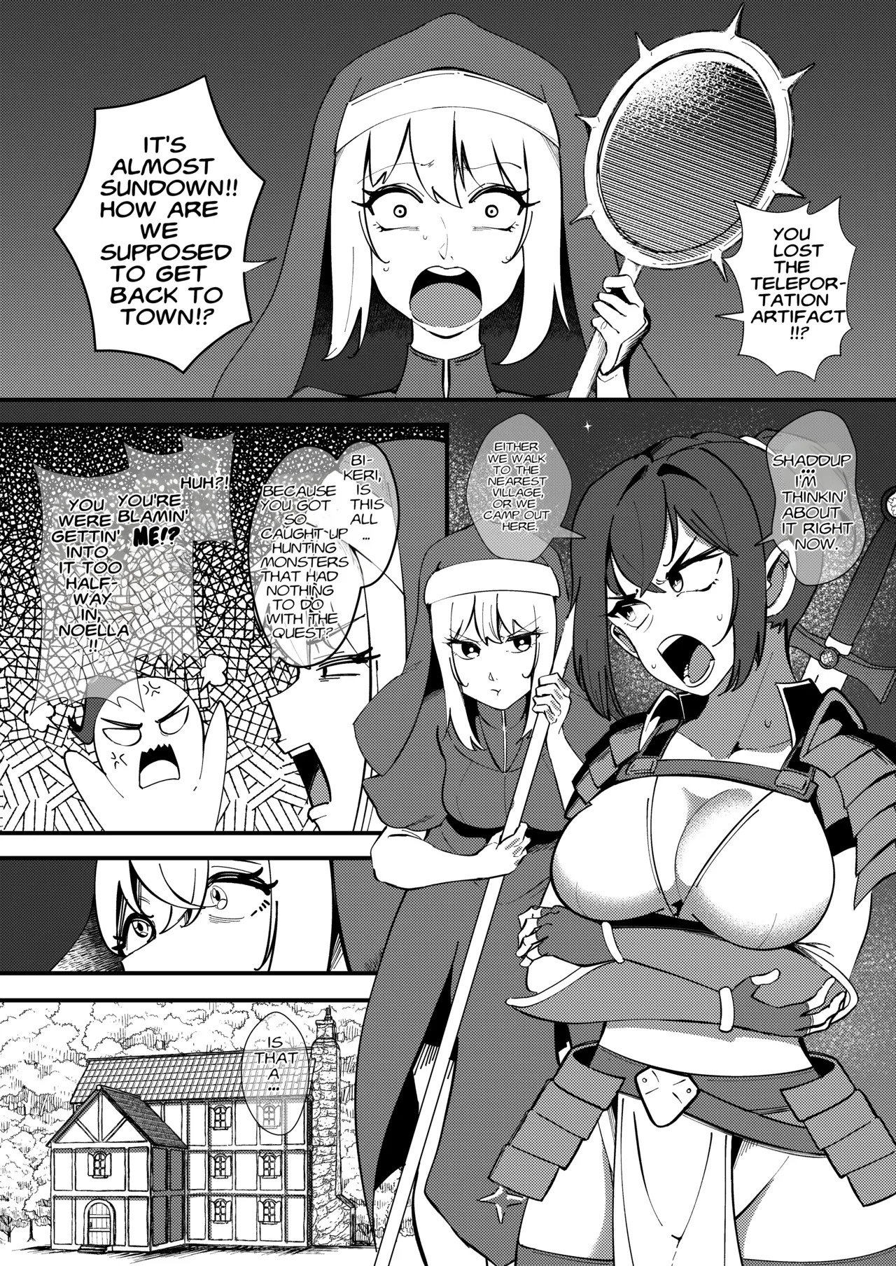 The Half Slime Elf's Absorptive Boobification -- The Tragic End of the Swordswoman and Mage Who Melt Away the Moment They Reconcile page 2 full