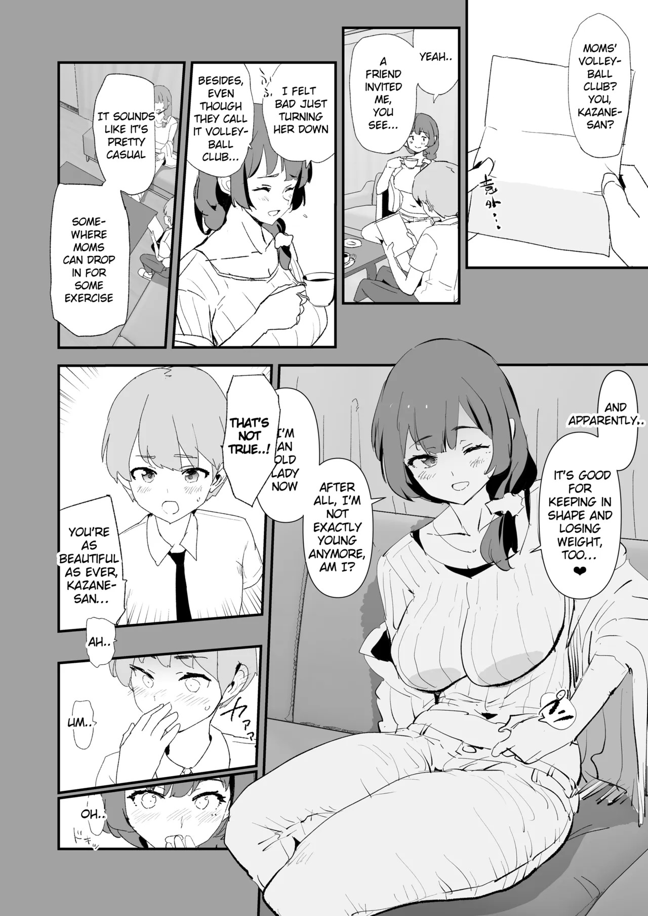 Mama-san Volley de Mama Onaho Kaimakusen to Kesshousen! | Mom Cocksleeve Volleyball Club — The Opening Match & The Finals! + BONUS page 7 full