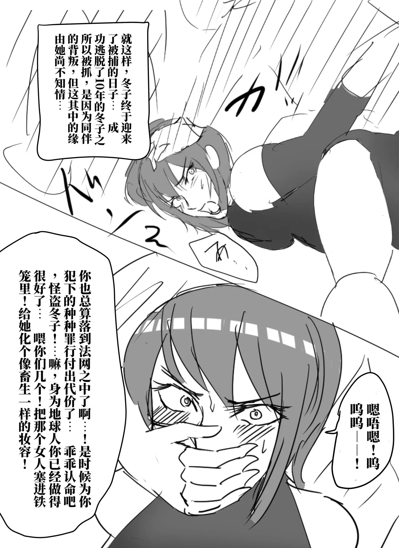拘束战士冬子的受难 page 3 full