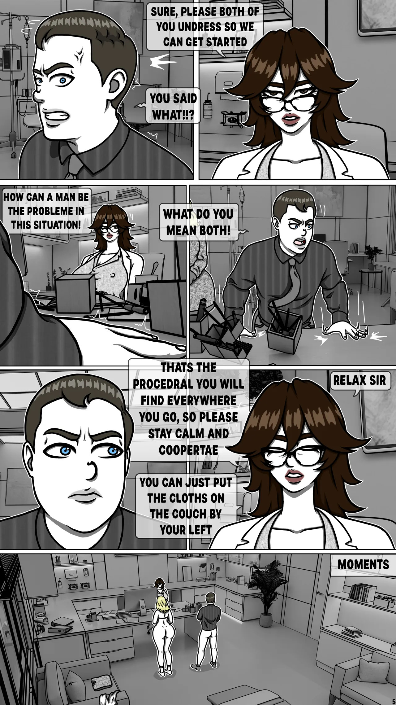 Humbled by a futa doctor pages 1...16 page 6 full