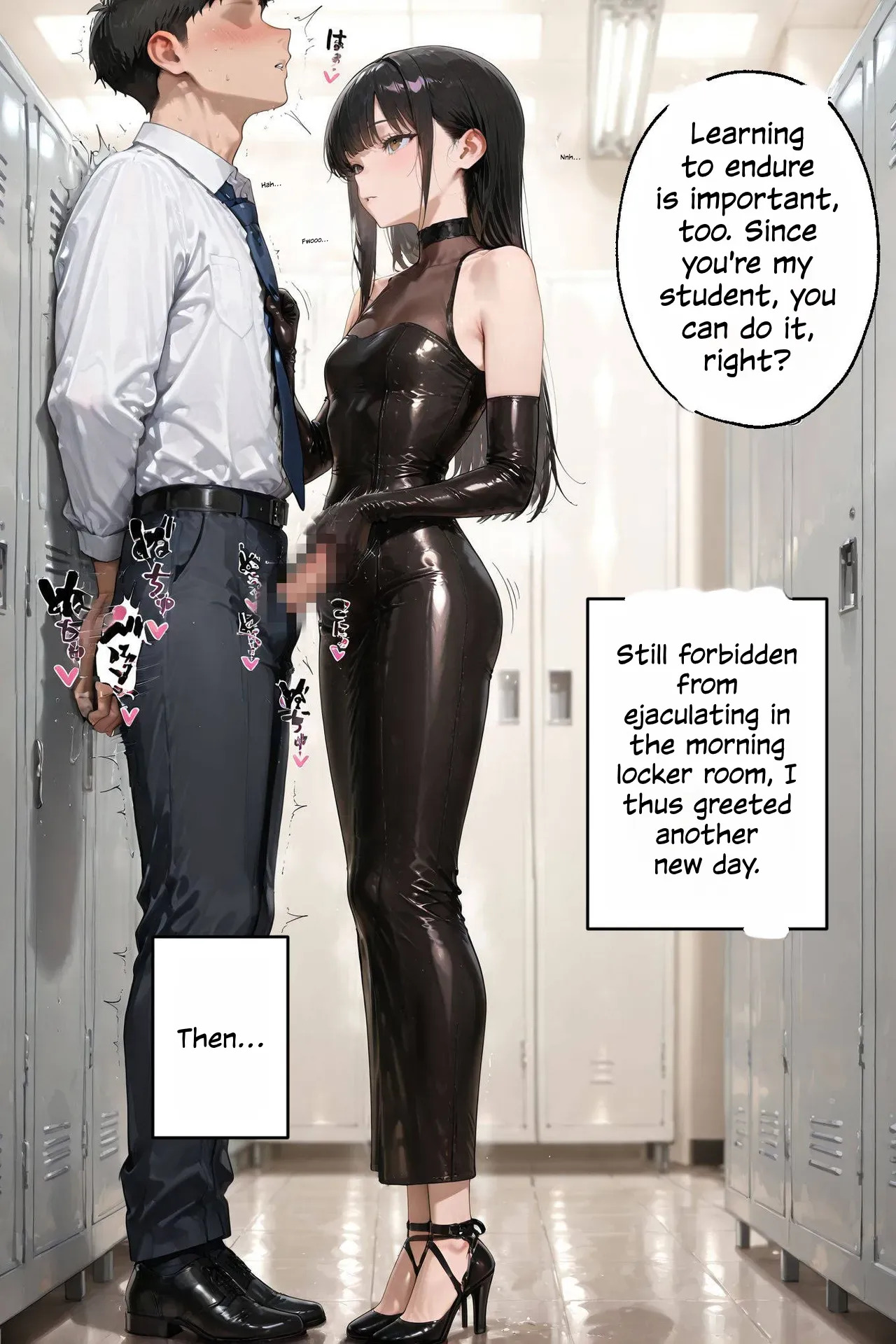 A Day for Leather Fetishists with a Female Teacher in a Hobble Skirt page 9 full