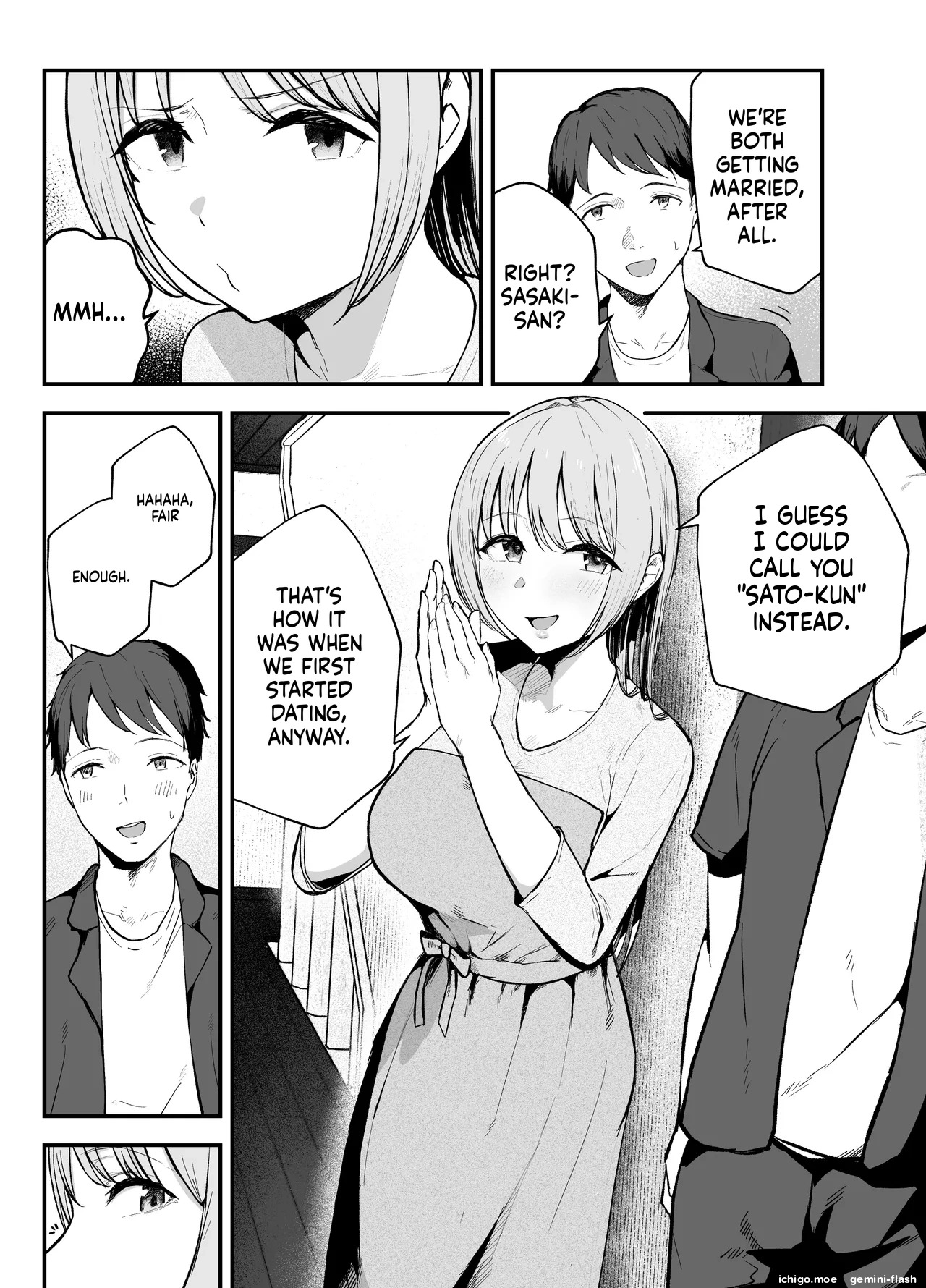 Motokano to Dousoukai de Saikai, Shuuden Nogashite Aibeya ni. ~Otagai Kekkon Majika de Uwaki Sex Shite Shimaimashita~ page 8 full